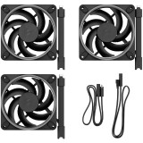 Gehäuselüfter Fractal Design Momentum 12 RGB Black (3-Pack) (FD-F-MR1-1203)