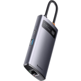 Dockingstation Baseus Metal Gleam Series 4-in-1 Type-C Grey (WKWG070113)