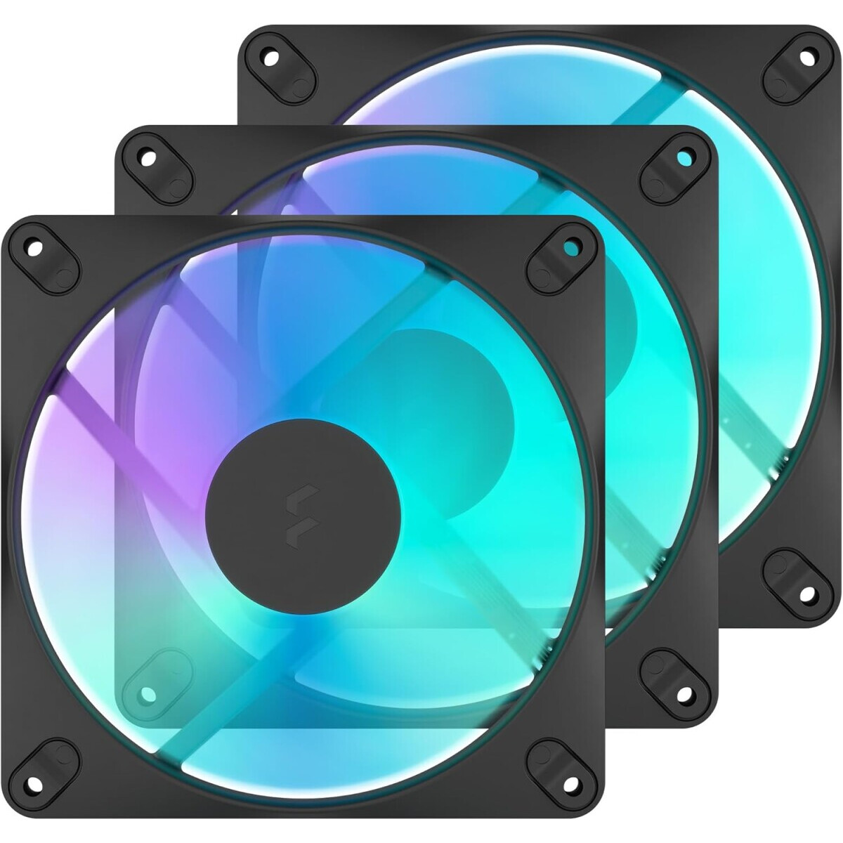 Gehäuselüfter Fractal Design Dynamic 3 – 14 RGB Black (3-Pack) - FD-F-DR3-1403