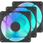Gehäuselüfter Fractal Design Dynamic 3 – 14 RGB Black (3-Pack) - FD-F-DR3-1403