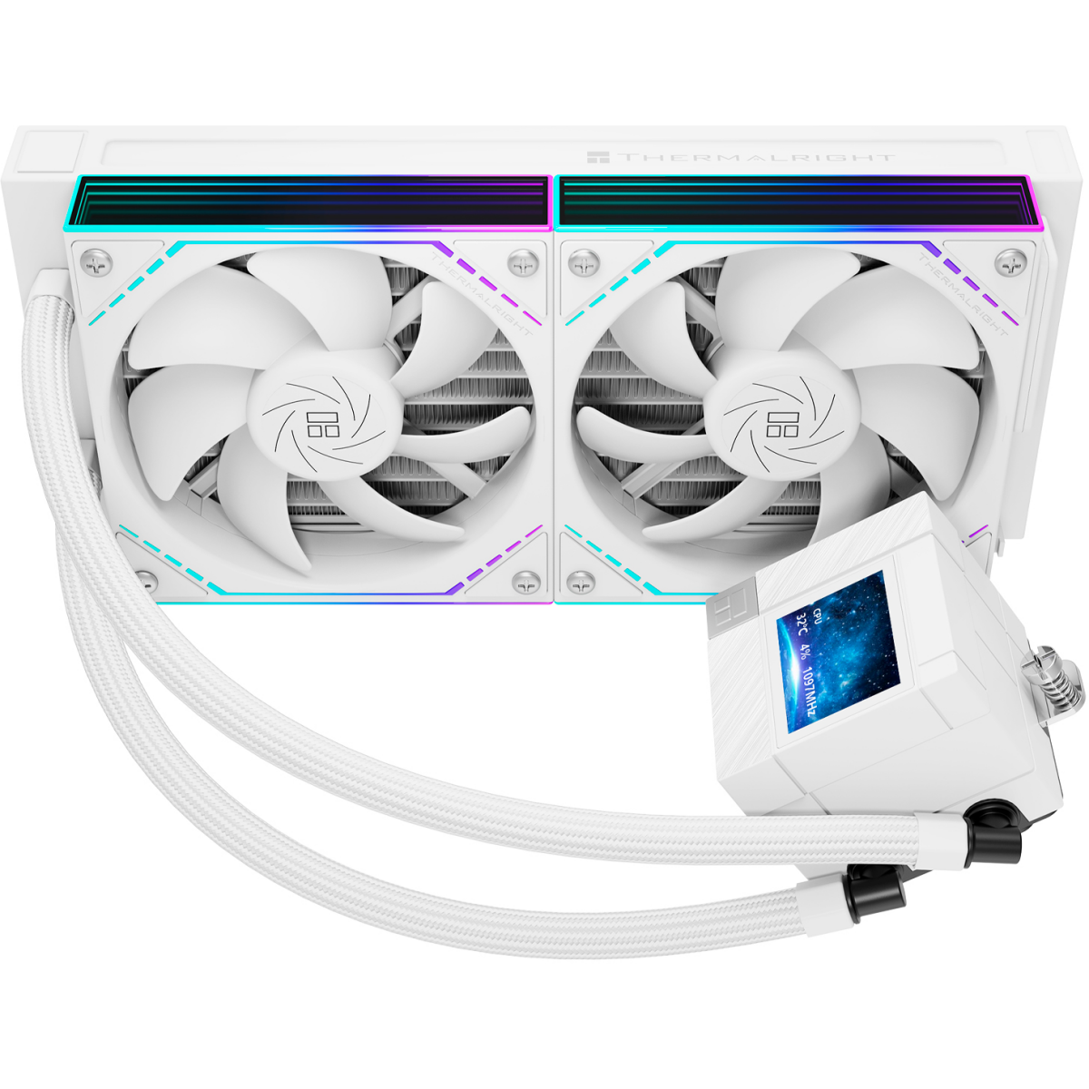 Kühlsystem für Flüssigkeitskühlung Thermalright Core Matrix 240 Vision ARGB White - TRCM240VAW - Foto 3