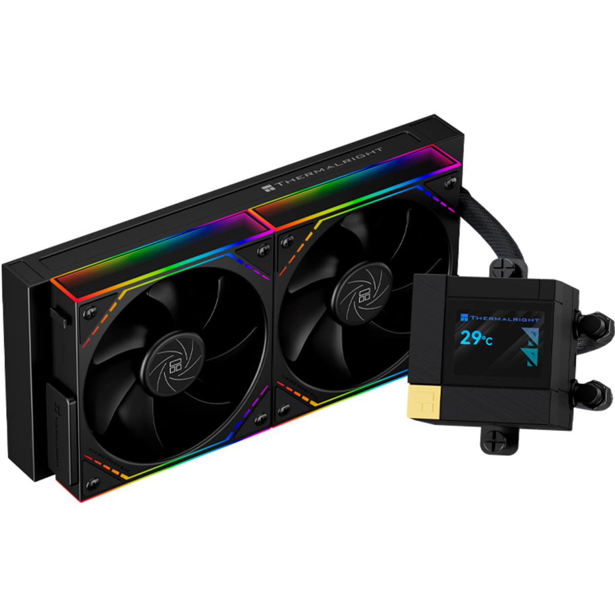Kühlsystem mit Flüssigkeitskühlung Thermalright Core Matrix 240 Vision ARGB Black - C-MATRIX-VIS-240-BL
