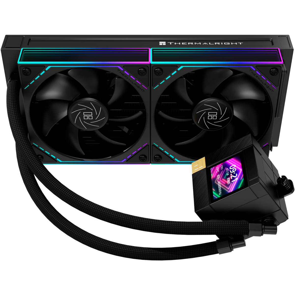 Kühlsystem mit Flüssigkeitskühlung Thermalright Core Matrix 240 Vision ARGB Black - C-MATRIX-VIS-240-BL - Foto 3