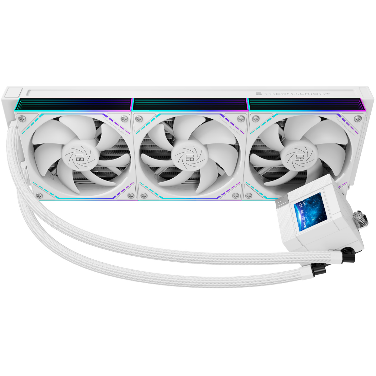 Kühlsystem mit Flüssigkeitskühlung Thermalright Core Matrix 360 Vision ARGB White - TRCM360VAW - Foto 3