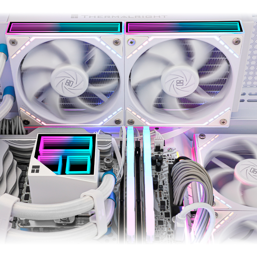 Kühlsystem mit Flüssigkeitskühlung Thermalright Frozen Infinity 240 White - F-INFINITY-240-WH - Foto 9