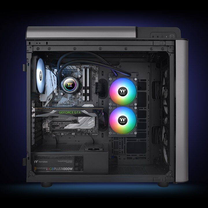 Kühlsystem für Flüssigkeitskühlung Thermaltake TH240 V2 ARGB Sync Black - CL-W361-PL12SW-A - Foto 6
