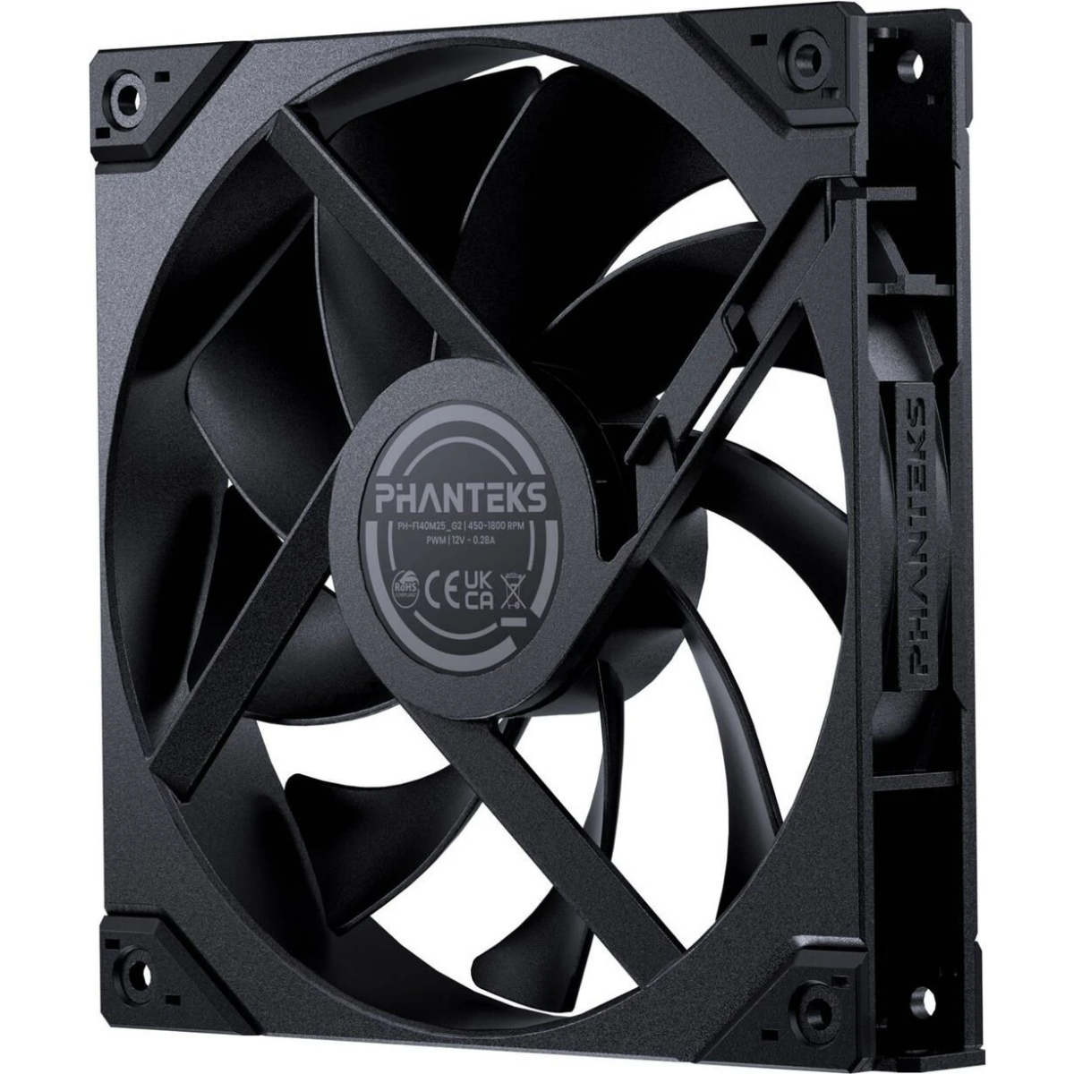 Gehäuselüfter Phanteks M25-140 Gen2 Black (3-Pack) - PH-F140M25_G2_BBK01_3P - Foto 8