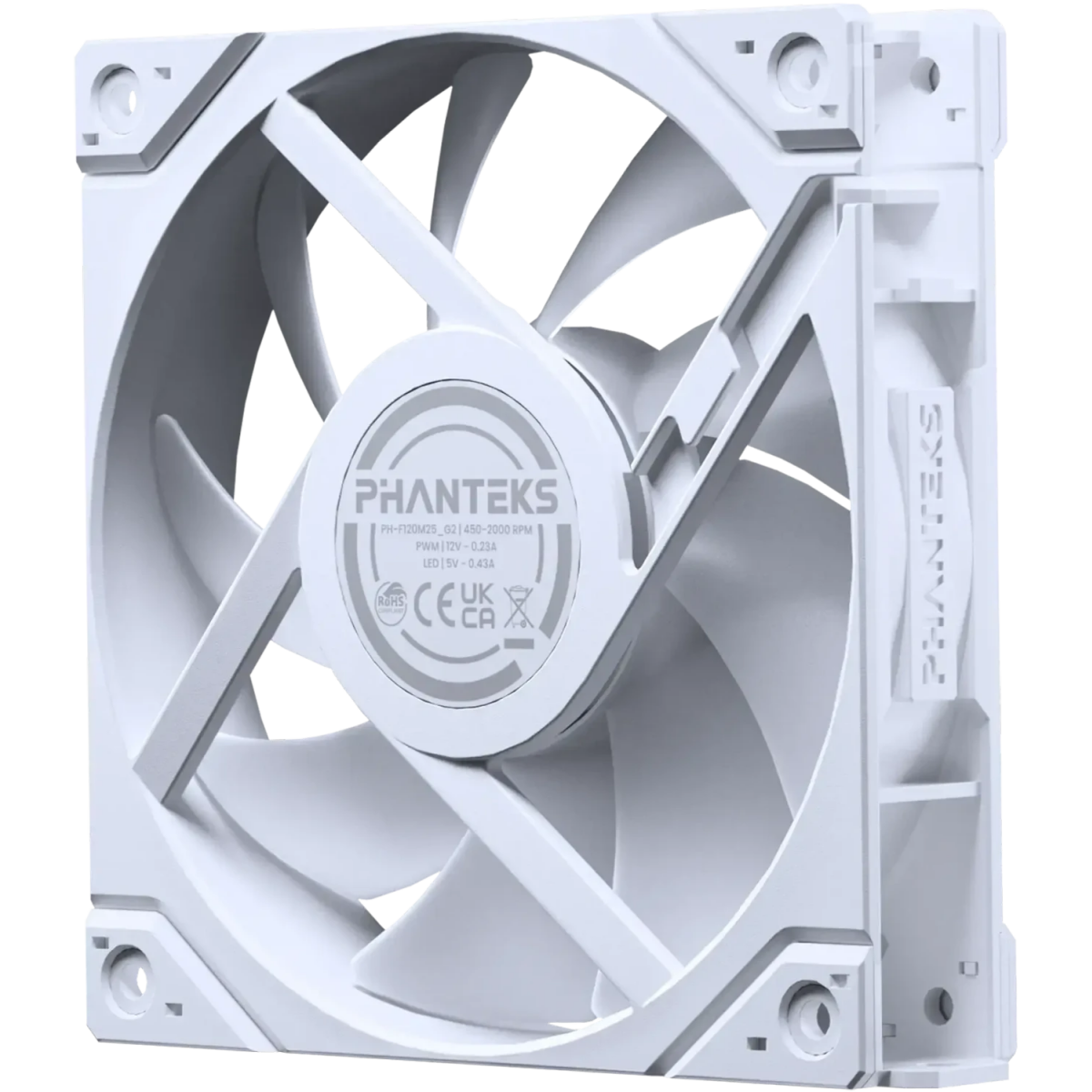 Gehäuselüfter Phanteks M25-120 Gen2 D-RGB White - PH-F120M25R_G2_DWT01 - Foto 3
