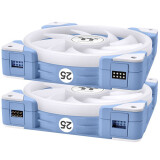Ventilateur pour boîtier Thermaltake SWAFAN EX14 ARGB Sync Fan Hydrangea Blue TT Premium Edition (pack de 3 fans) (CL-F184-PL14BU-A)