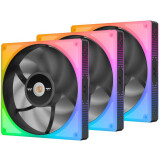 Ventilateur pour boîtier Thermaltake TOUGHFAN 12 RGB High Static Pressure TT Premium Edition Noir (pack de 3 ventilateurs) (CL-F135-PL12SW-A)