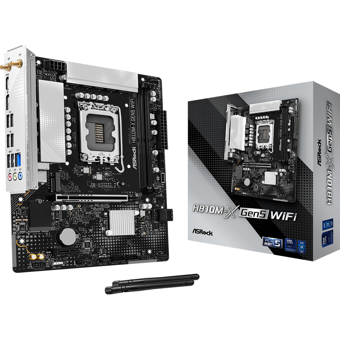 Mainboard ASRock H810M-X Gen5 WiFi - Foto 5