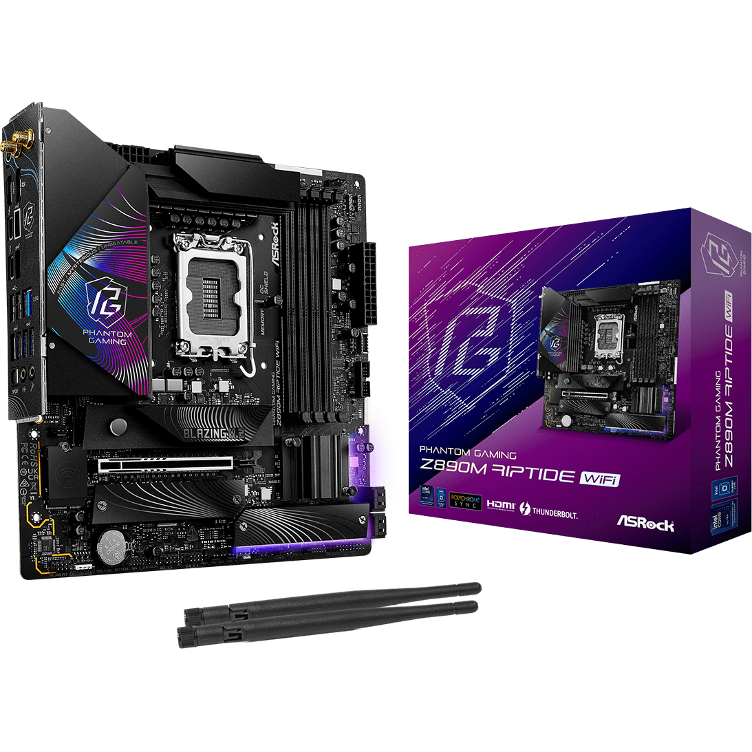 Mainboard ASRock Z890M Riptide WiFi - Foto 5