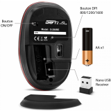 Souris Advance DRIFT2 Rouge (S-290RE)
