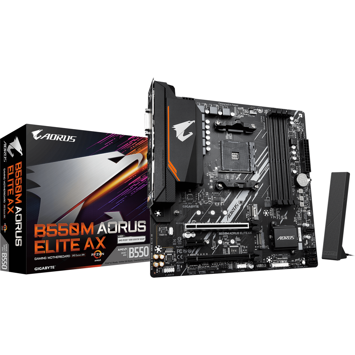carte mère Gigabyte B550M AORUS ELITE AX (rev. 1.3) - photo 4