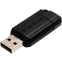 USB Flash накопитель 64GB Verbatim PinStripe Black (49065)