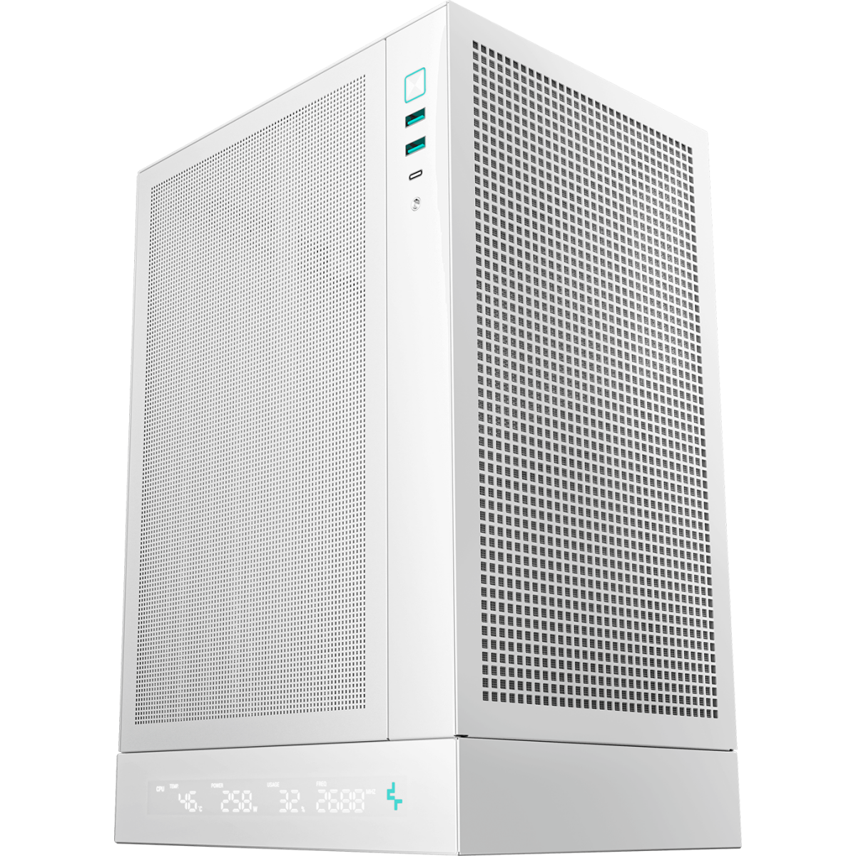 Корпус DeepCool CH170 DIGITAL White - R-CH170-WHNPI0D-G-1 - photo 2