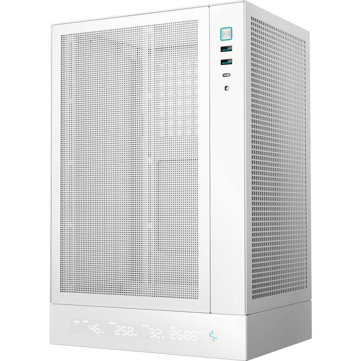 Корпус DeepCool CH170 DIGITAL White - R-CH170-WHNPI0D-G-1 - photo 3