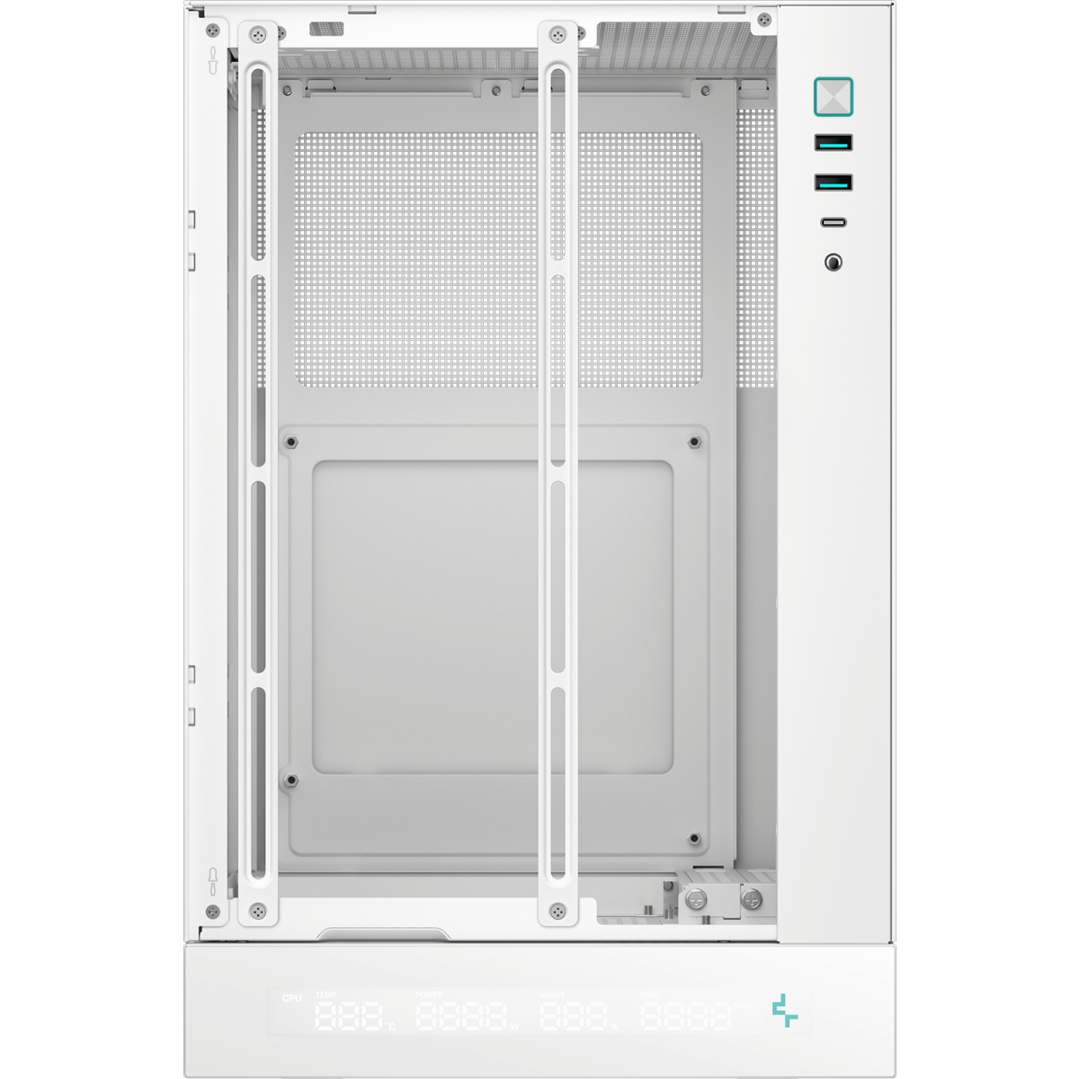 Корпус DeepCool CH170 DIGITAL White - R-CH170-WHNPI0D-G-1 - photo 5