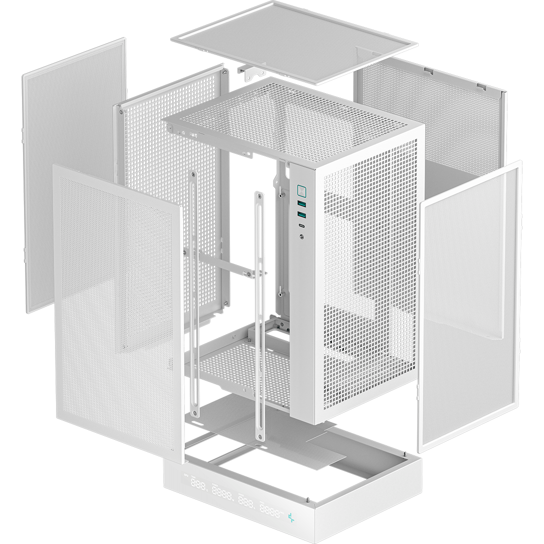 Корпус DeepCool CH170 DIGITAL White - R-CH170-WHNPI0D-G-1 - photo 11