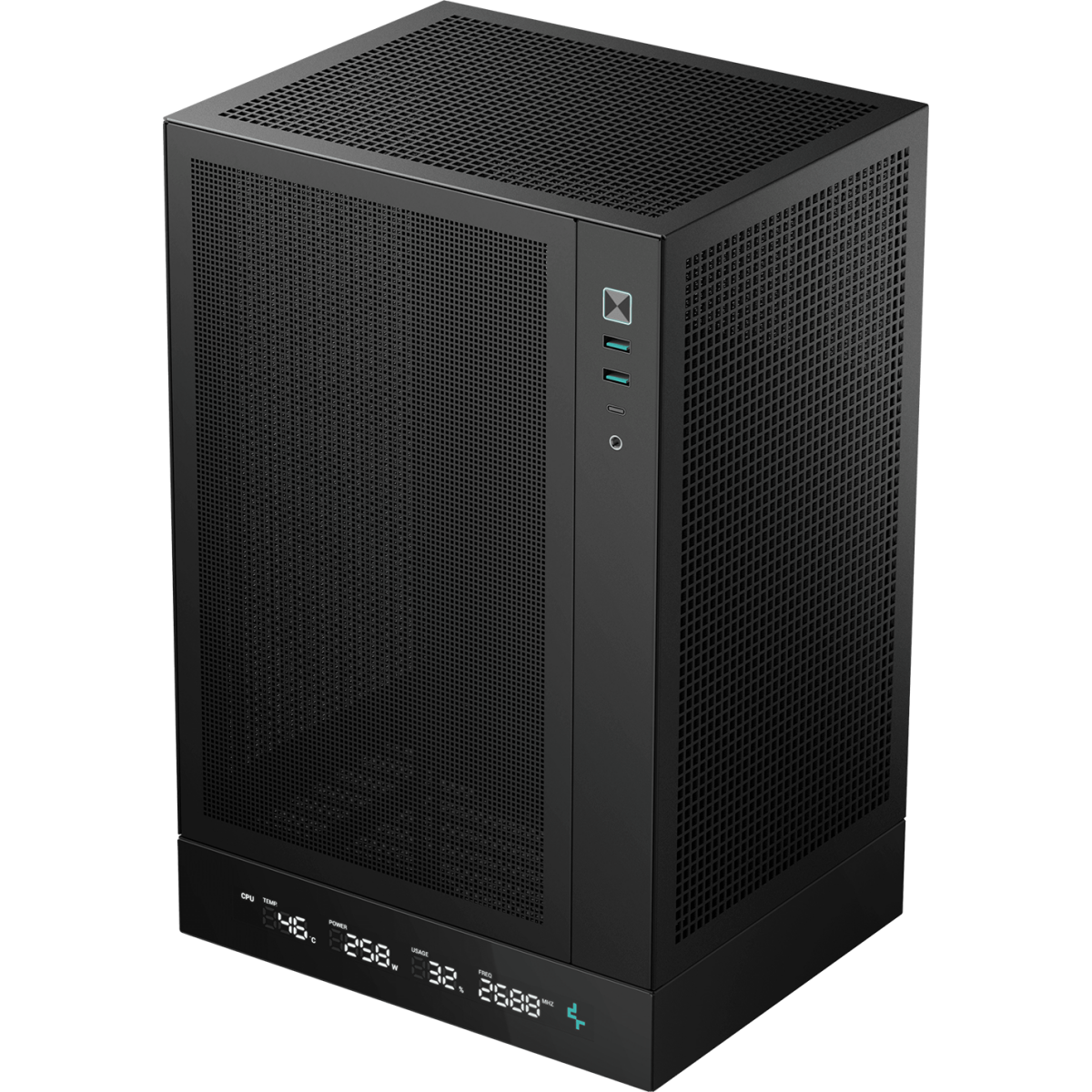 Корпус DeepCool CH170 DIGITAL Black - R-CH170-BKNPI0D-G-1