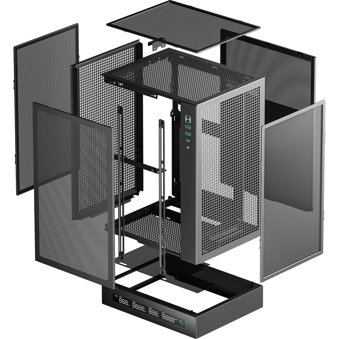 Корпус DeepCool CH170 DIGITAL Black - R-CH170-BKNPI0D-G-1 - photo 11