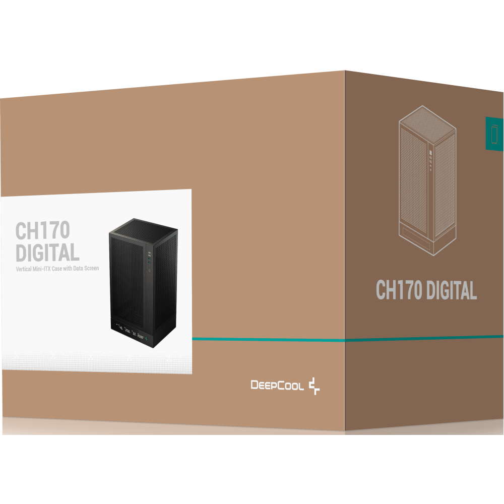Корпус DeepCool CH170 DIGITAL Black - R-CH170-BKNPI0D-G-1 - photo 12
