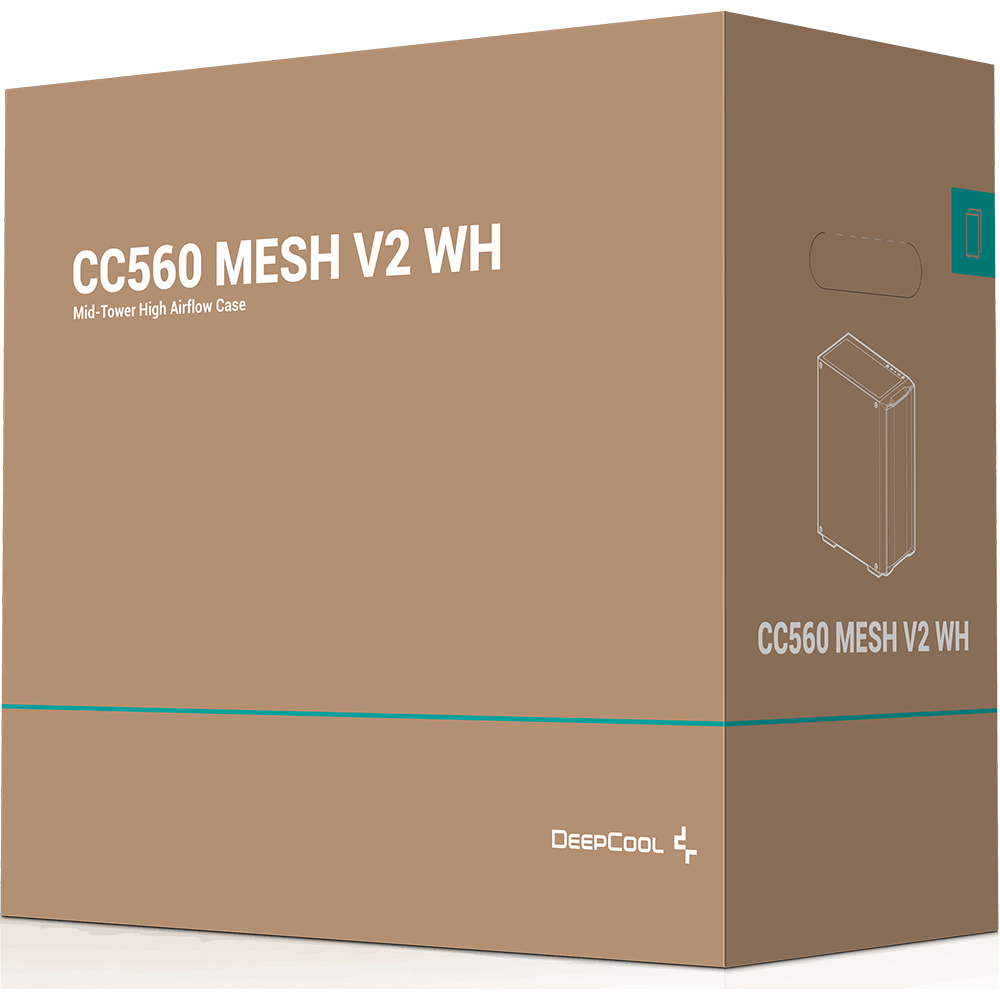 Gehäuse DeepCool CC560 MESH V2 White - R-CC560-WHAMA4-G-2 - Foto 10