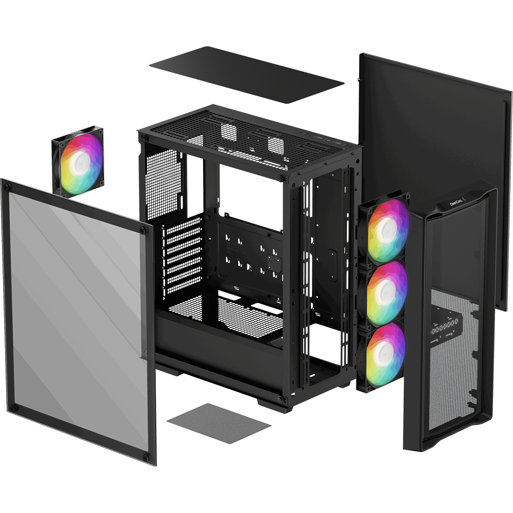Корпус DeepCool CC560 MESH V2 Black - R-CC560-BKAMA4-G-2 - photo 9