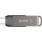 USB Flash накопитель 128GB Lexar JumpDrive Dual D400 Grey - LJDD400128G-BNQNG - Foto 2