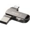 USB Flash накопитель 64GB Lexar JumpDrive Dual D400 Grey - LJDD400064G-BNQNG