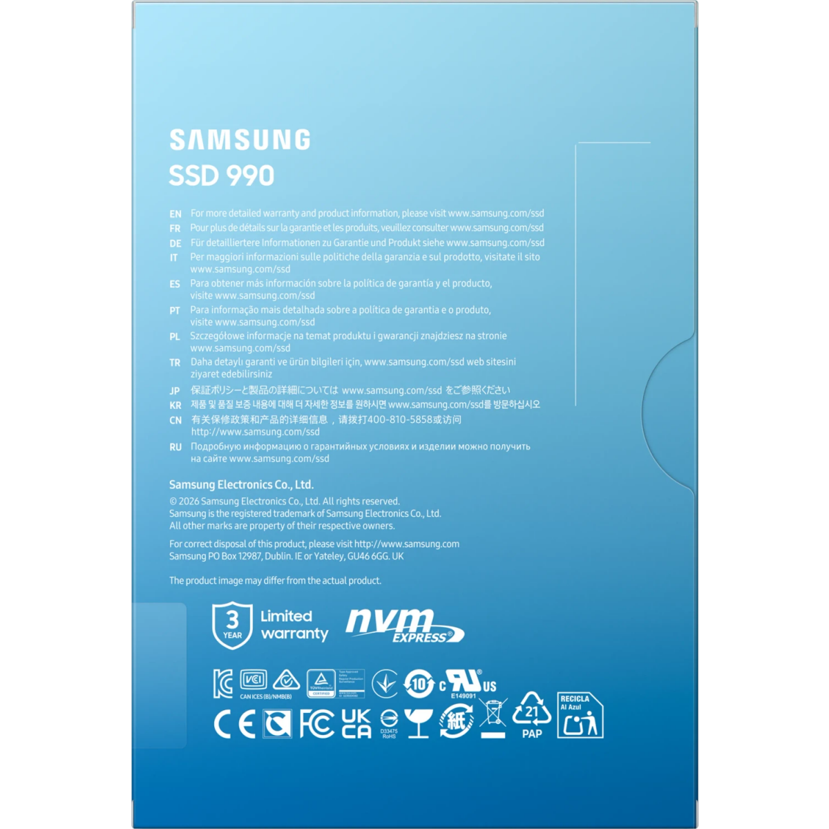 SSD 2TB Samsung 990 (MZ-V9V2T0BW) - photo 7