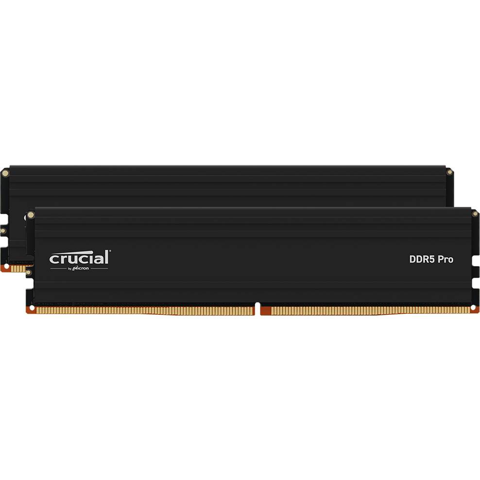 Mémoire vive 32GB DDR5 6000MHz Crucial Pro (CP2K16G60C48U5) (2x16GB KIT)