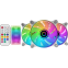 Вентилятор для корпуса Mars Gaming MF-3D White (3-Fan Pack) - MF3DKITW - Foto 2