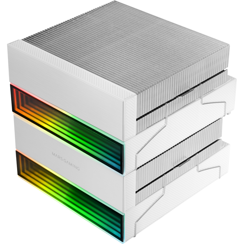 Кулер Mars Gaming MCPU-X26 White - MCPUX26W - Foto 4