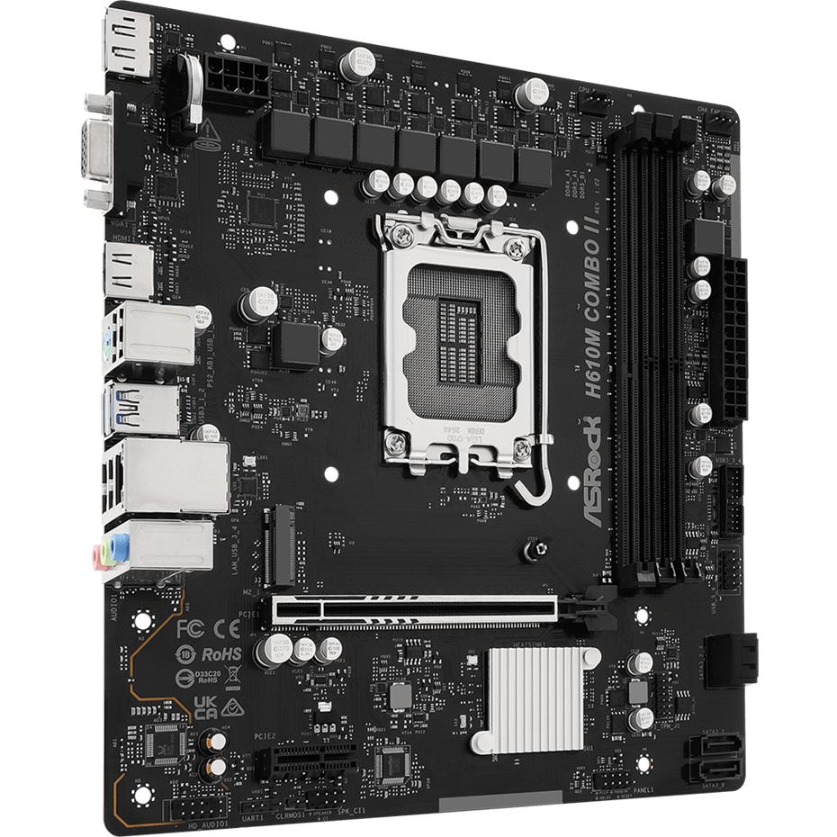 Материнская плата ASRock H610M COMBO II - Foto 2