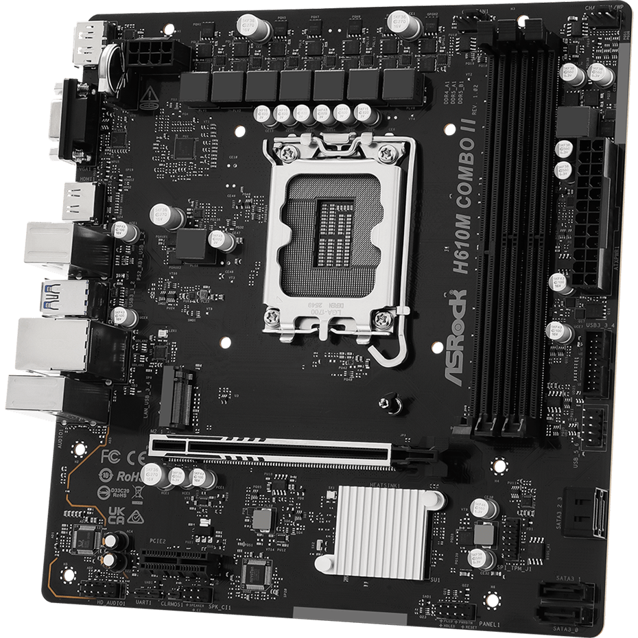 Материнская плата ASRock H610M COMBO II - Foto 3