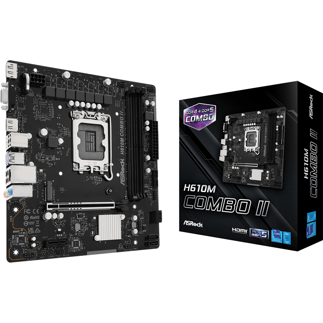 Материнская плата ASRock H610M COMBO II - Foto 5
