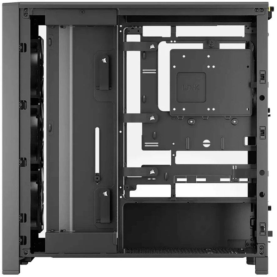 Gehäuse Corsair Frame 4000D WOOD RS Black/Walnut (CC-9011340-WW) - Foto 7