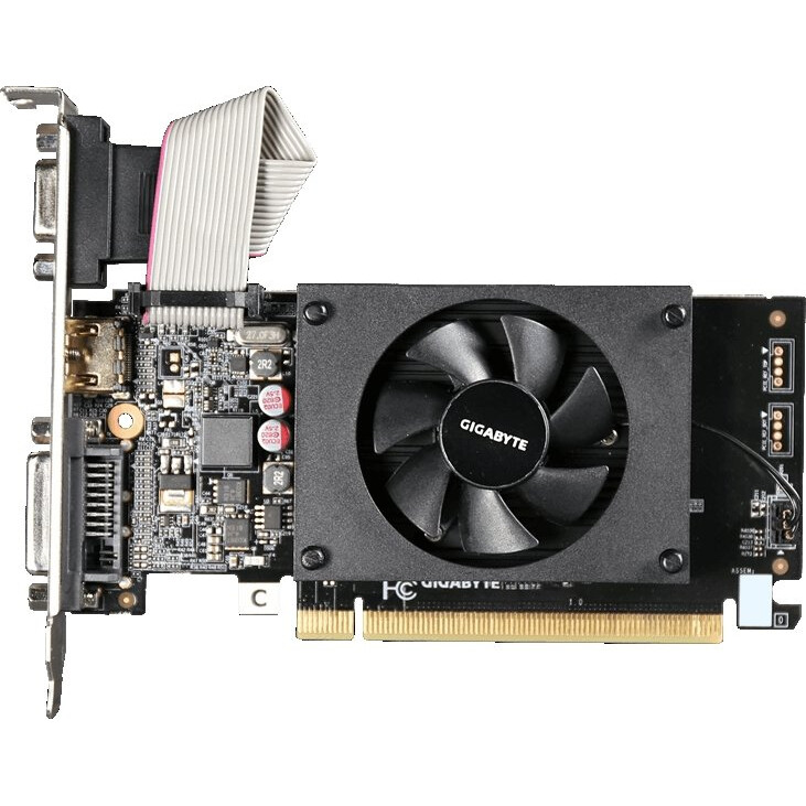 Carte graphique NVIDIA GeForce GT 710 Gigabyte 2GB (GV-N710D3-2GL) - GV-N710D3-2GL (v2.0) - Foto 2