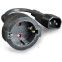 Adaptateur dalimentation Schuko - C14, 0.15м, Gembird PC-SFC14M-01