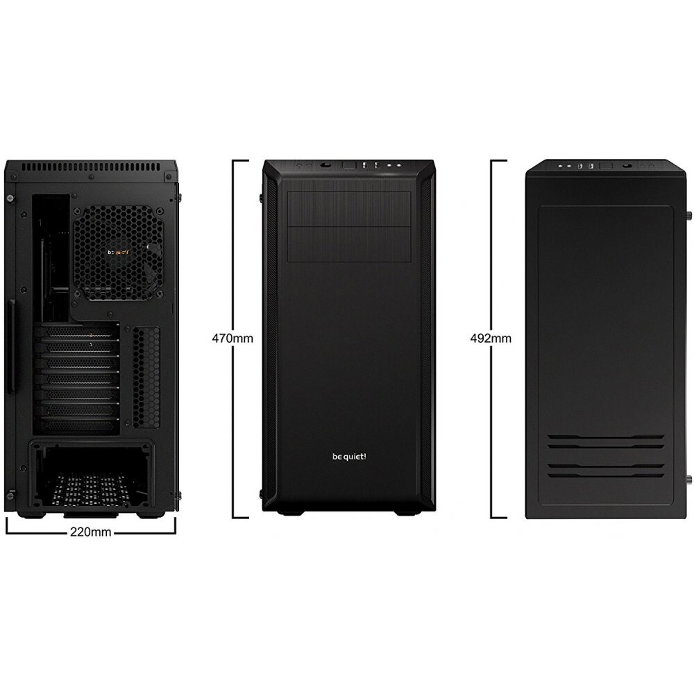 Gehäuse Be Quiet Pure Base 600 Window Black - BGW21 - Foto 2