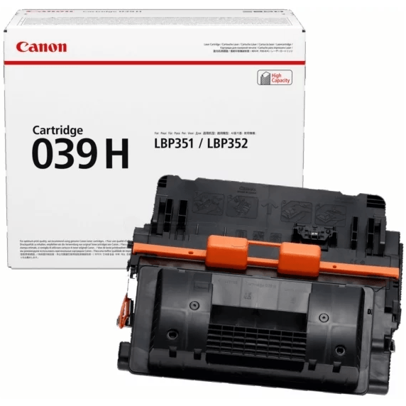 cartouche Canon CRG 039H Black - 0288C001/0288C002