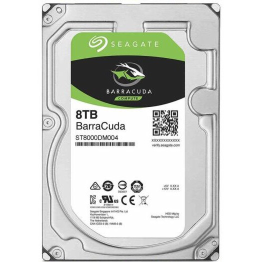 Festplatte 8TB SATA-III Seagate Barracuda (ST8000DM004)