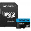 Memory Card 128GB MicroSD ADATA Premier + SD адаптер  (AUSDX128GUICL10A1-RA1)