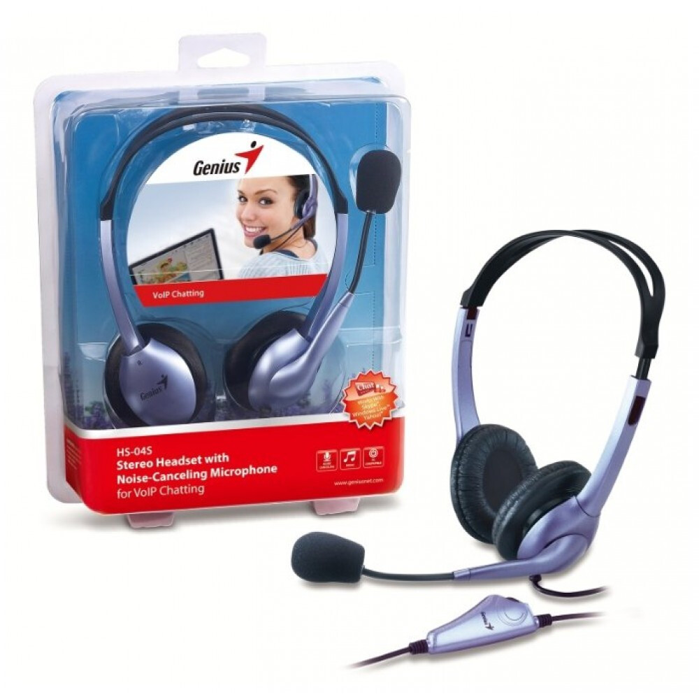 Headset Genius HS-04S Two jack - 31710025100 - Foto 3