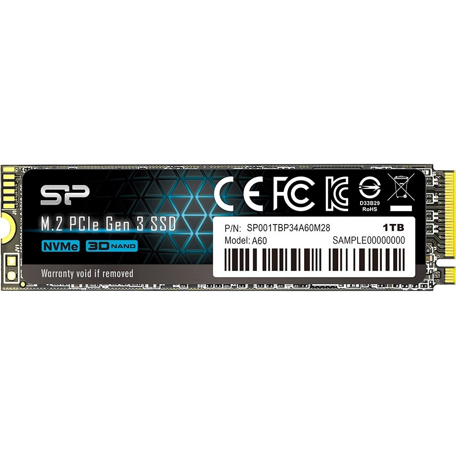 SSD Silicon Power A60 1Tb (SP001TBP34A60M28)
