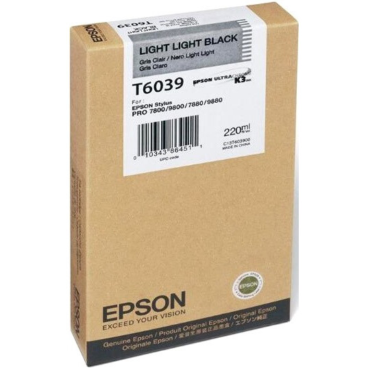 Druckerkartusche Epson C13T603900 Light Light Black